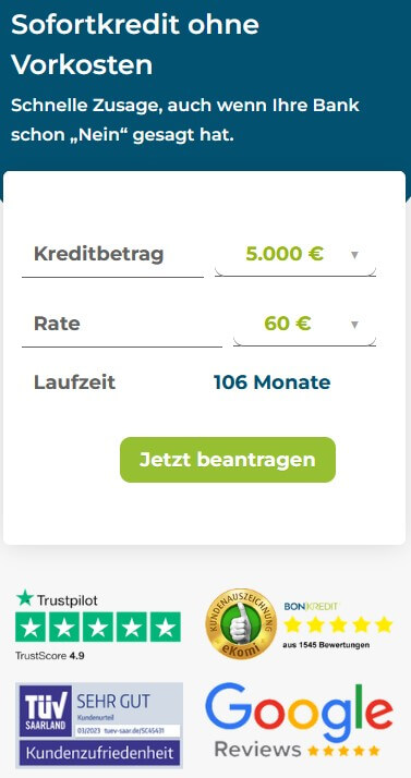 Bon-Kredit vertikal Bon-Kredit vertikal